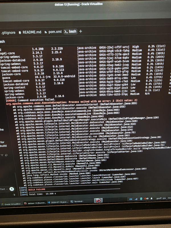 Maven Grype failed build